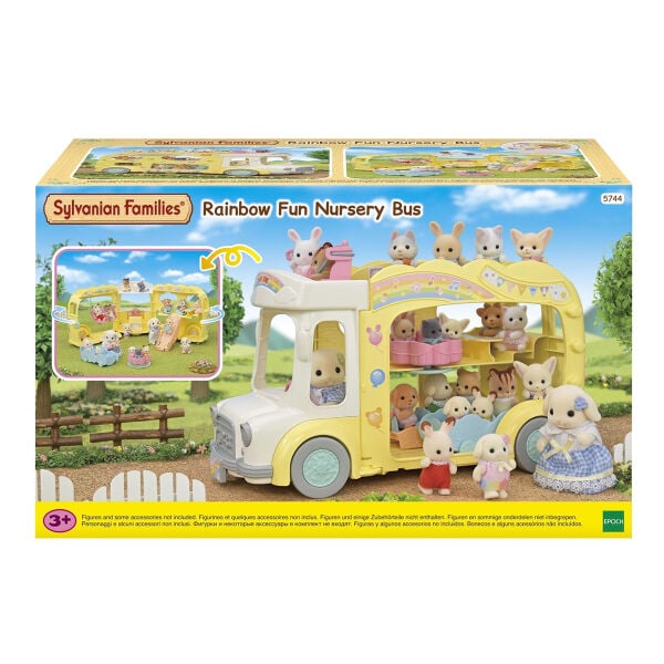5744 Sylvanian Families Gökkuşağı Anaokulu Otobüsü (figürler dahil değil)+3 yaş