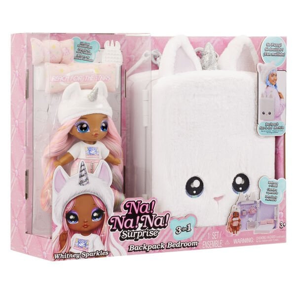 592365 NaNaNa Surprise 3ü1 Arada Büyük Sırt Çantalı Set - Whitney Sparkles
