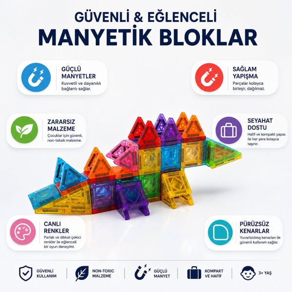 QXCW-72AH MİNİ MANYETİK BLOK 72 PARÇA