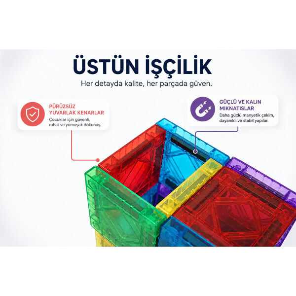 QXCW-72AH MİNİ MANYETİK BLOK 72 PARÇA