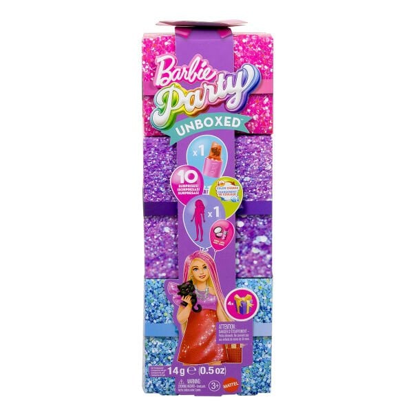 JFY68 Barbie Party Unboxed Glam Party Serisi - Kırmızı Elbiseli