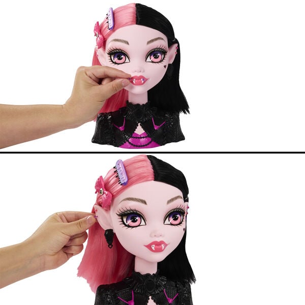 JML42 Monster High Havalı Saçlar Draculaura Büstü