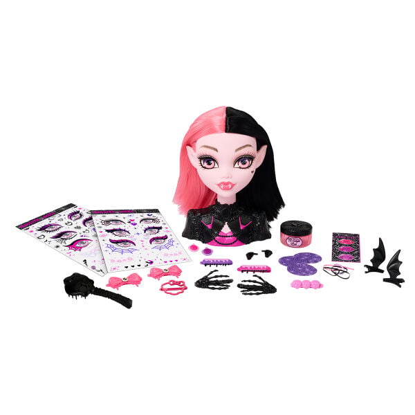 JML42 Monster High Havalı Saçlar Draculaura Büstü