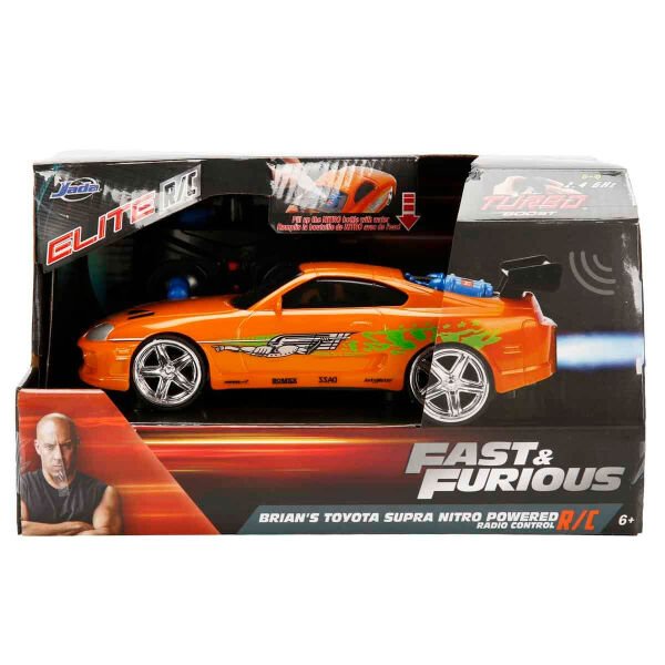 9462 SUN-SIM-JDA-RC ARABA 1 24 FAST FURIOUS BRIANS TOYOTA SUPRA NITRO POWERED