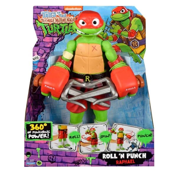 TU844000 TMNT  Roll N Punch Raphael 30 cm Figür - 83418