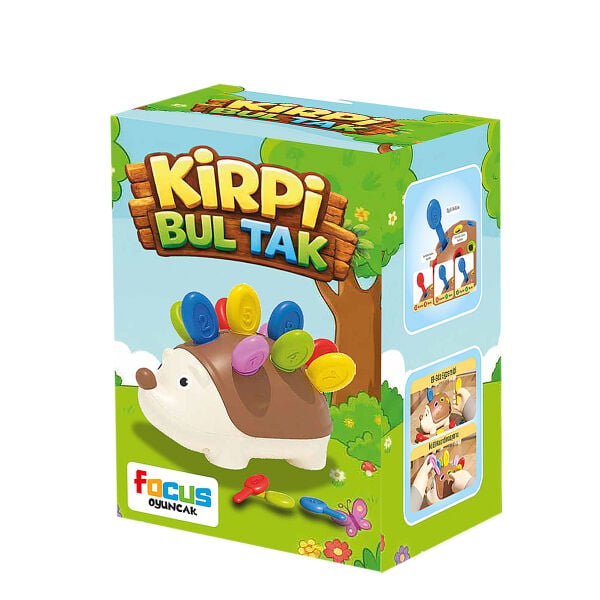 ZNO-2175 KİRPİ BUL TAK RENK BULMACA