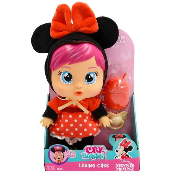 CYB69000 Cry Babies Love and Care Minnie Kostümlü Bebek