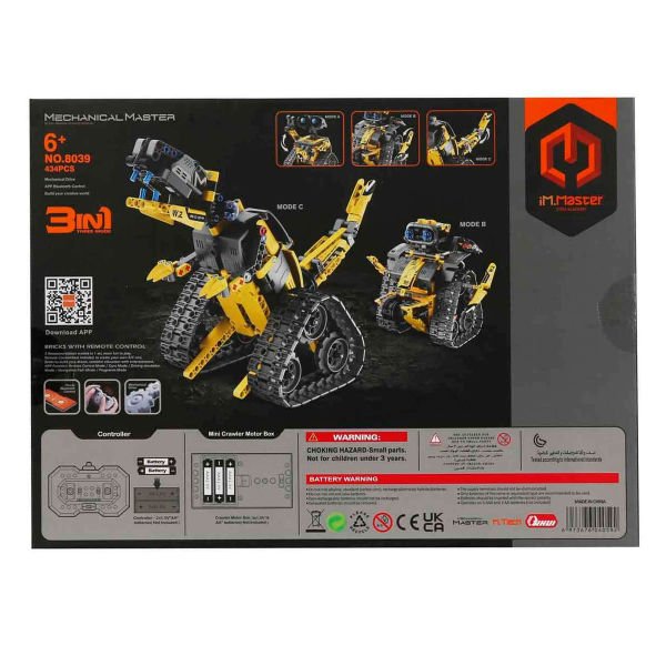 8039 3in1 iM. Master Uzaktan Kumandalı Robot & Dinozor 434 Parça