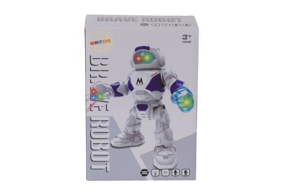 8811-PİLLİ SESLİ IŞIKLI ROBOT