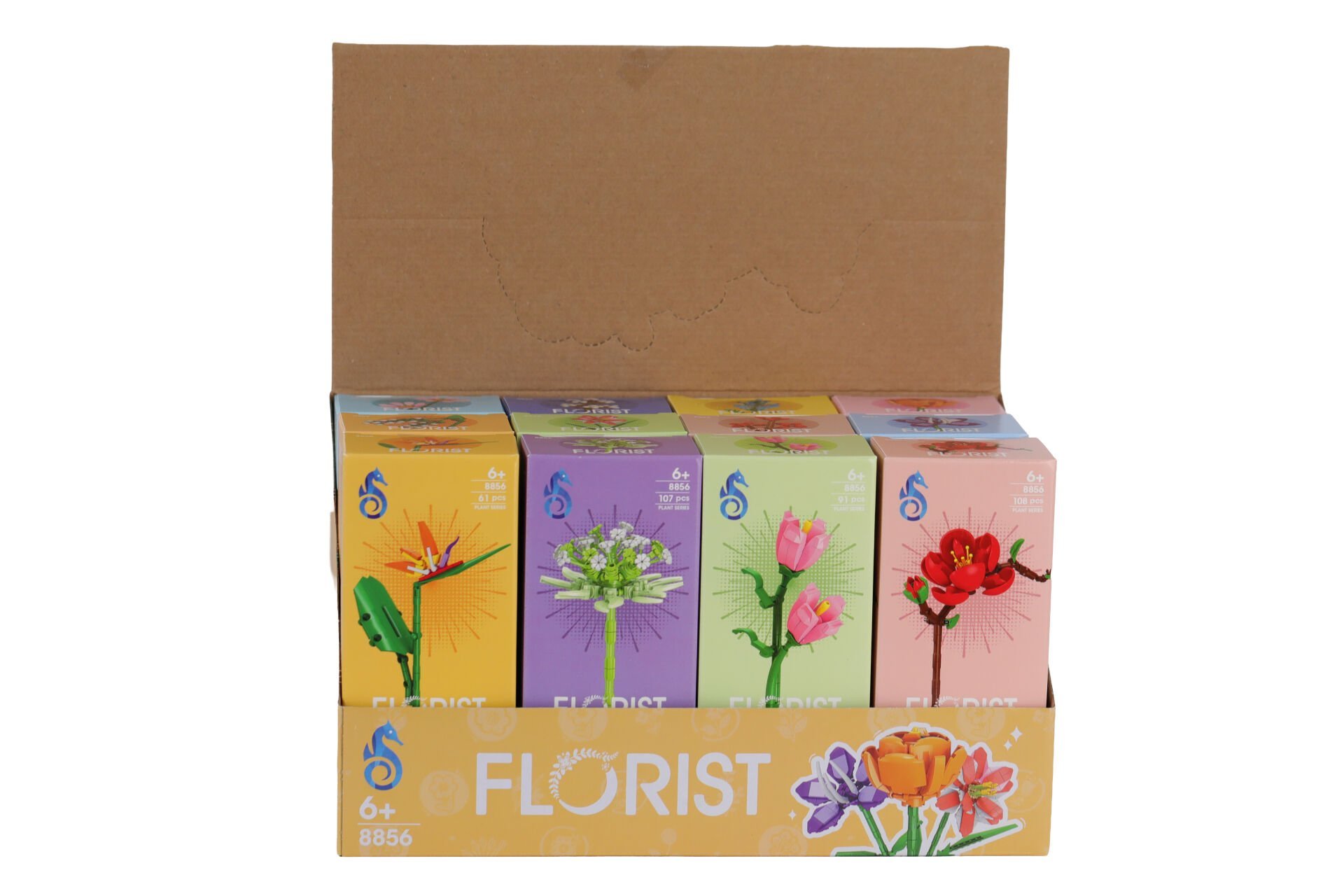 8856 KUTUDA 12Lİ ÇİÇEK LEGO(Belirtilen fiyat, tekli satış için adet fiyatıdır.)