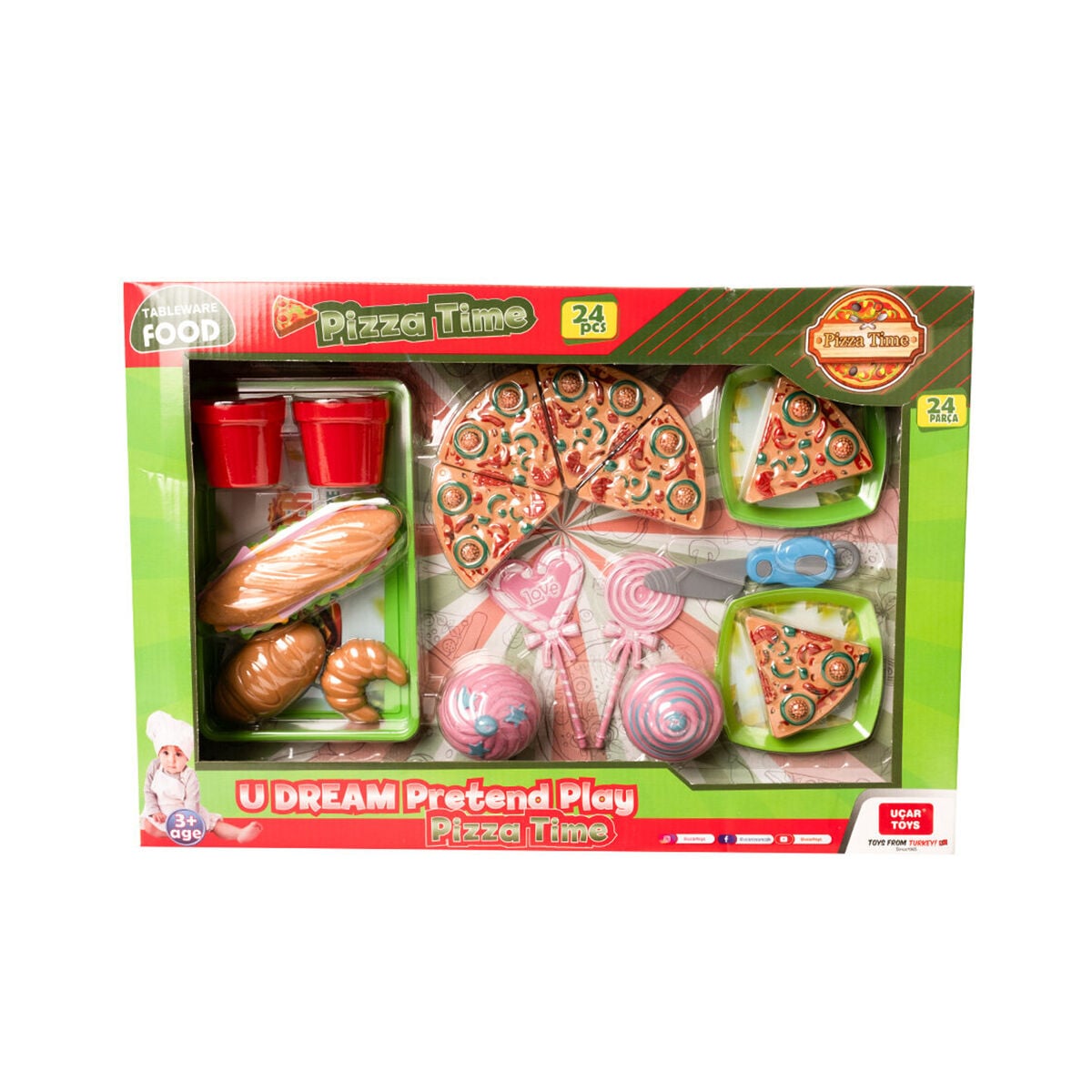 292 BÜYÜK KUTULU PİZZA SET