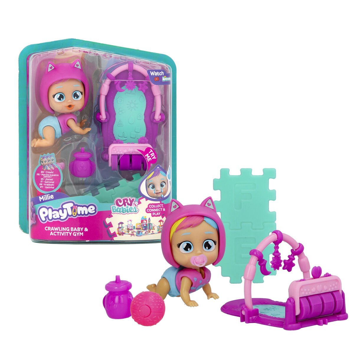 CYP04000 Cry Babies Play Time Mini Millie Bebek ve Aktivite Halısı
