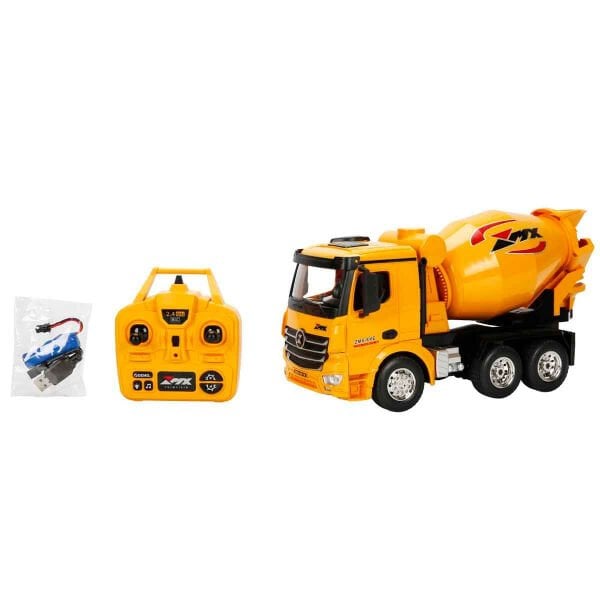 5084 SUN-RST-RC İŞ MAKİNESİ 1 18 BETON MİKSERİ FF 9CH 3 7V USB 2 4 GHZ SESLİ IŞI