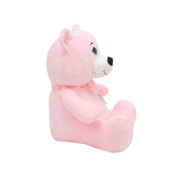 1022P Göbekli Ayı 28 cm Pembe -Selay Oyuncak