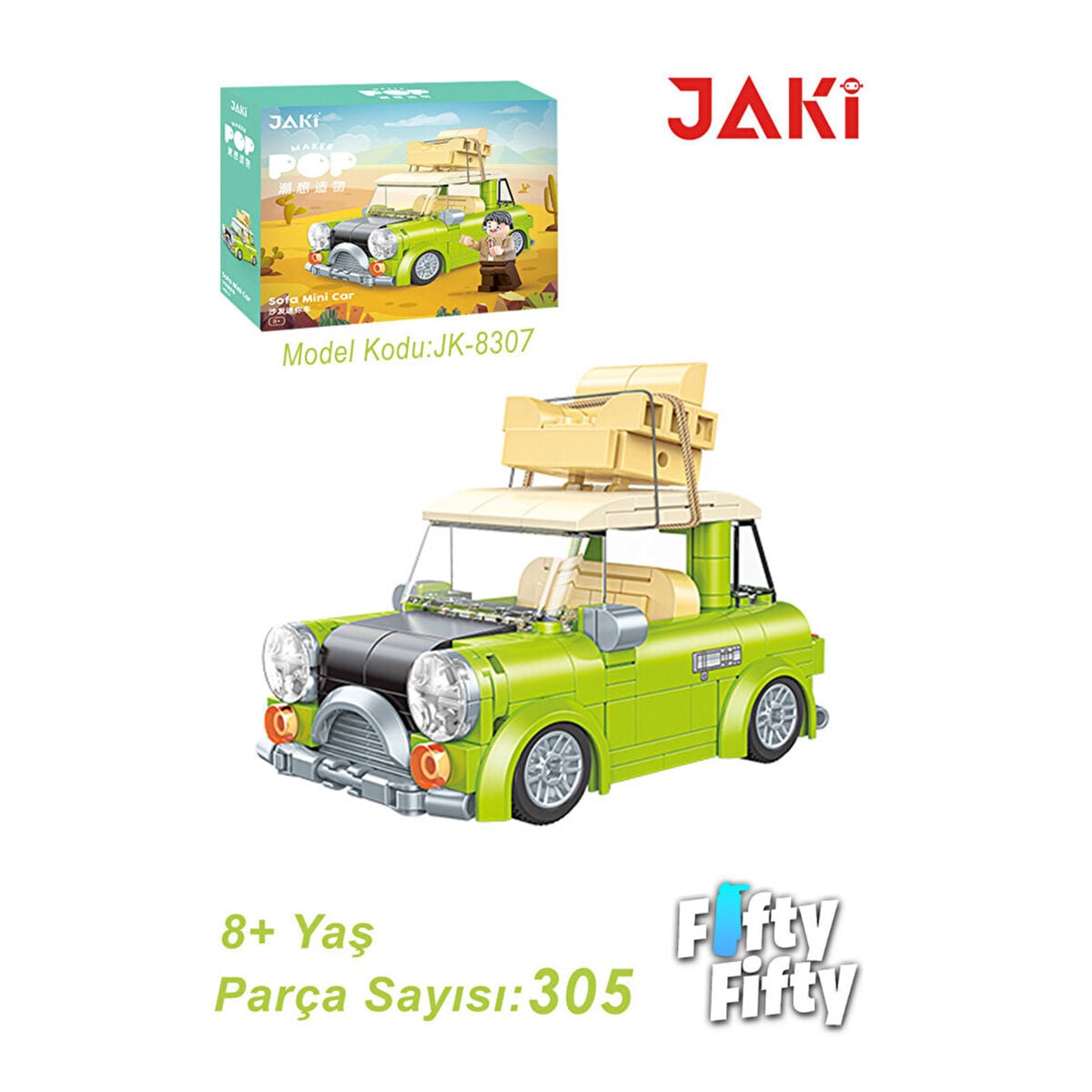 JK8307 JAKİ MR BEANS CLASSİC MİNİ 305 PARÇA BLOCK OYUNCAK
