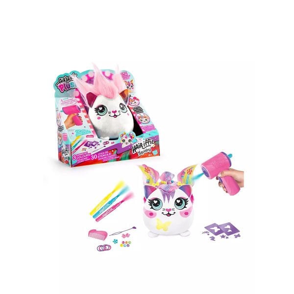 45541 SUN-CNL-HOBİ SET AIRBRUSH PLUSH HAIR IFFIC SQUISHY BO 2A