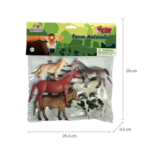 9115,9116,9117 9 PARCA 10INCH CIFTLIK ,VAHSİ , DINOZOR HAYVAN SET