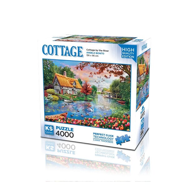 23509 PUZZLE 4000 CATTAGE BY THE RİVER