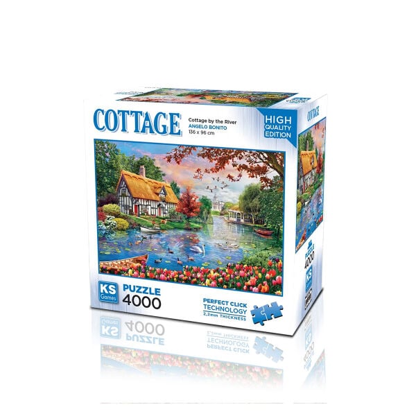23509 PUZZLE 4000 CATTAGE BY THE RİVER