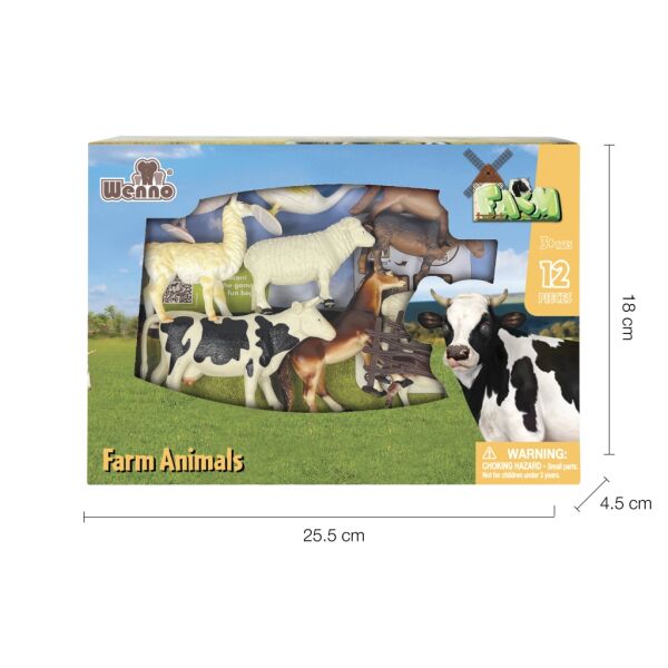 KUTULU 12PCS CIGTLIK ,VAHSİ, DINOZOR HAYVAN SETİ