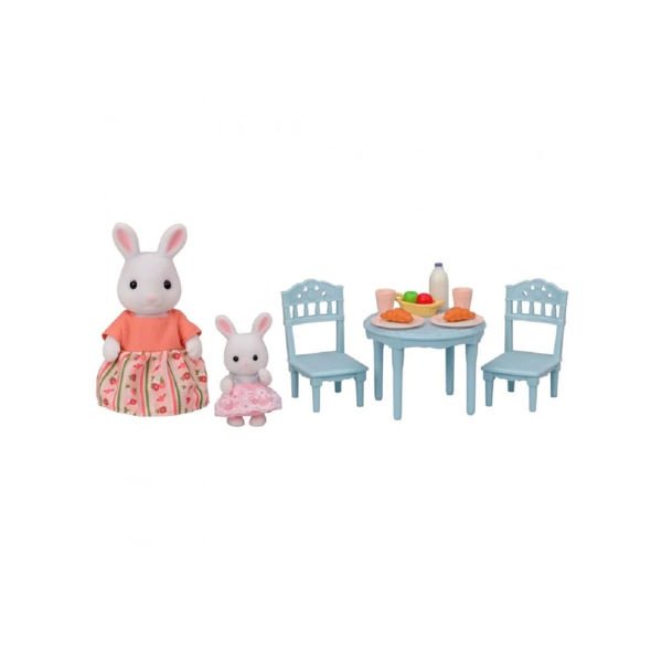 5682 Sylvanian Families Kar Tavşanı Anne ve Bebek Kahvaltı Seti +3 yaş