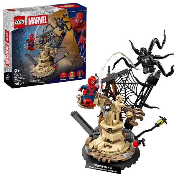 76334 Lego Marvel Efsanevi Savaş: Spider-Man Sandmane karşı 201 parça +9 yaş