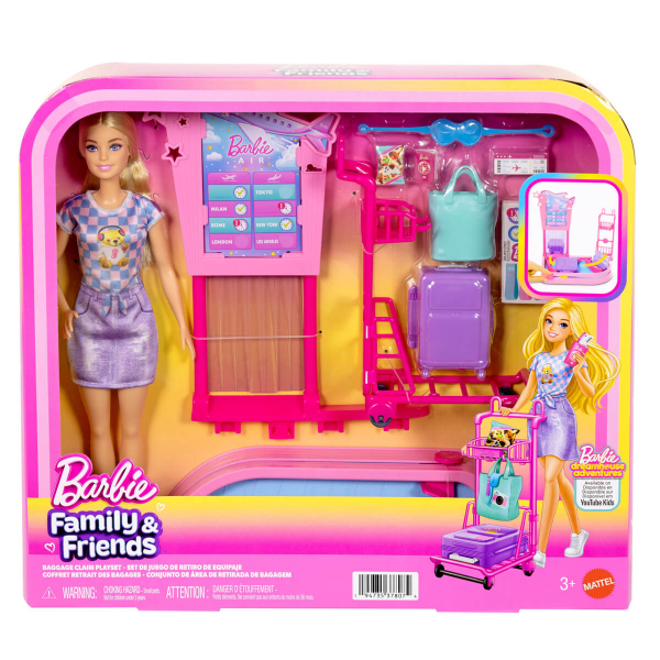 JMJ49 Barbie Malibu ve Bagaj Teslim Oyun Seti