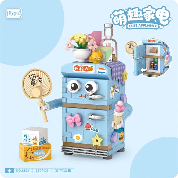 LZ-8821 LOZ BUZDOLABI MODEL 250 PARÇA BLOCK OYUCAK