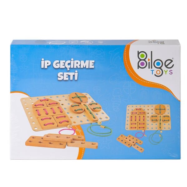 BLG-111 Ahşap İp Geçirme Oyun Seti
