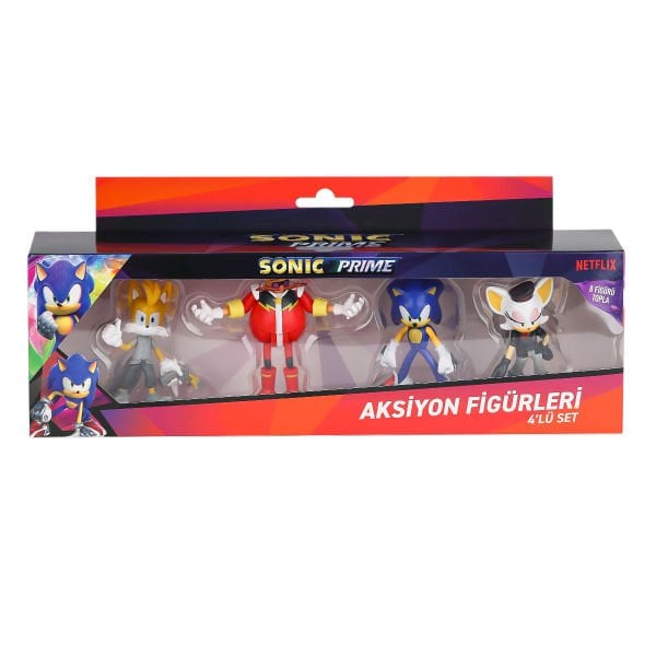 PMI SON6040 Sonic Aksiyon Figürleri 4 lü Deluxe Set