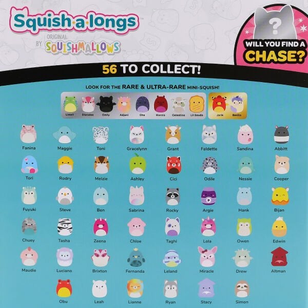AL0001 Squish a longs 2 Figür + Yüzük Sürpriz Paket Seri 2