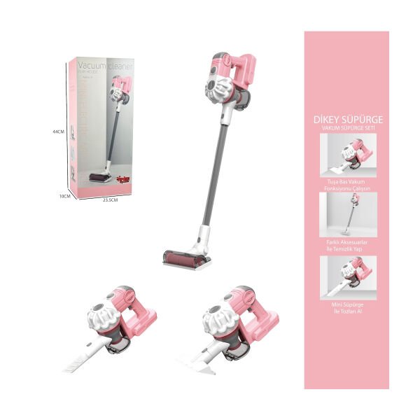 LS8807C - Vardem Dikey Elektrik Süpürgesi Pembe 3 in1  Kapalı Kutu
