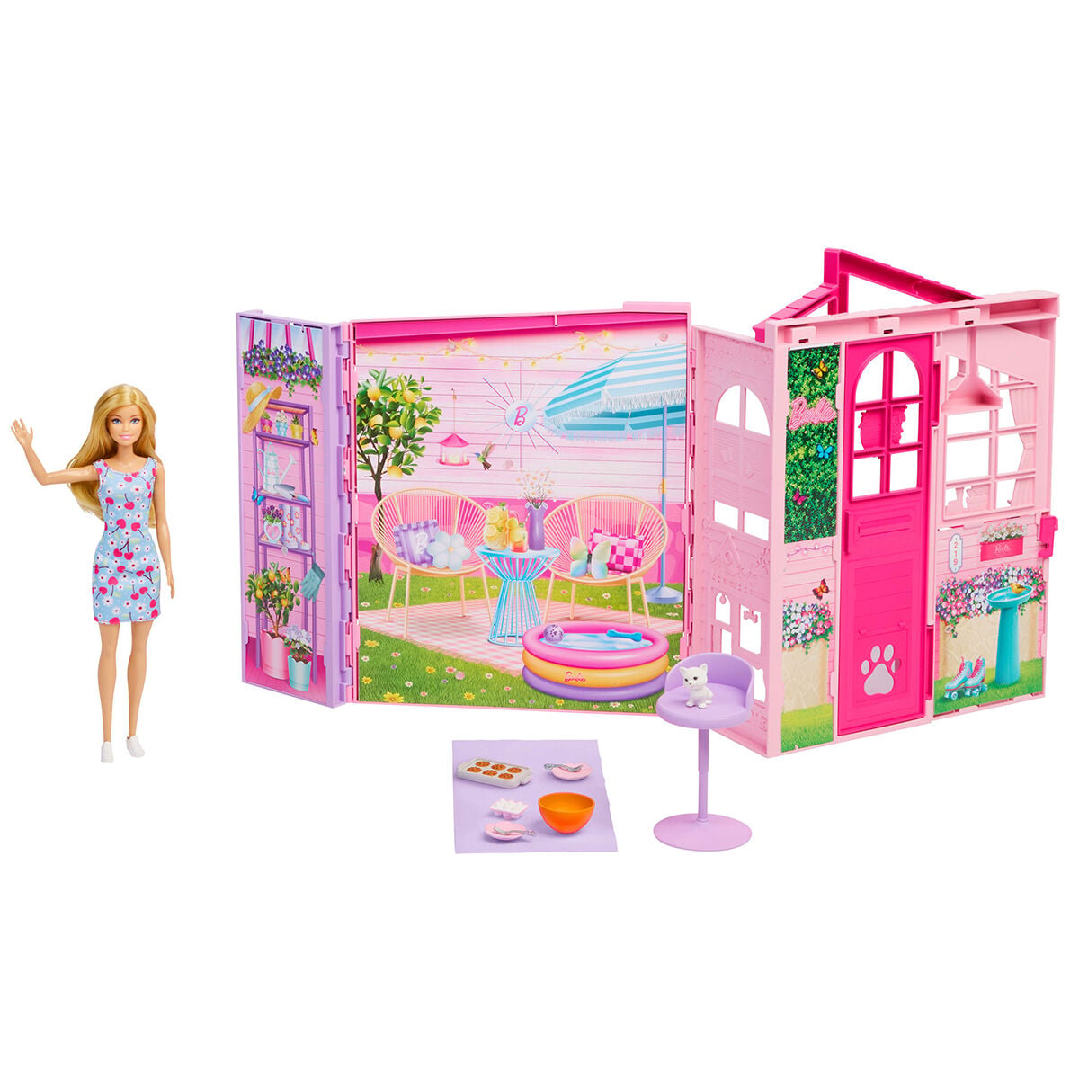JMD28 Barbie Hafta Sonu Tatil Evi ve Bebek