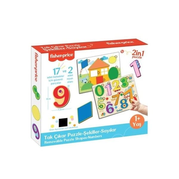 FP2762 FISHER PRICE TAK ÇIKAR PUZZLE ŞEKİLLER SAYILAR