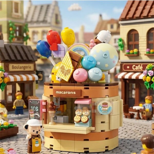 P881201 PANLOS TEDDY BEAR KOLEKSİYONU DONDURMA DÜNYASI 354 PARÇA BLOCK OYUNCAK