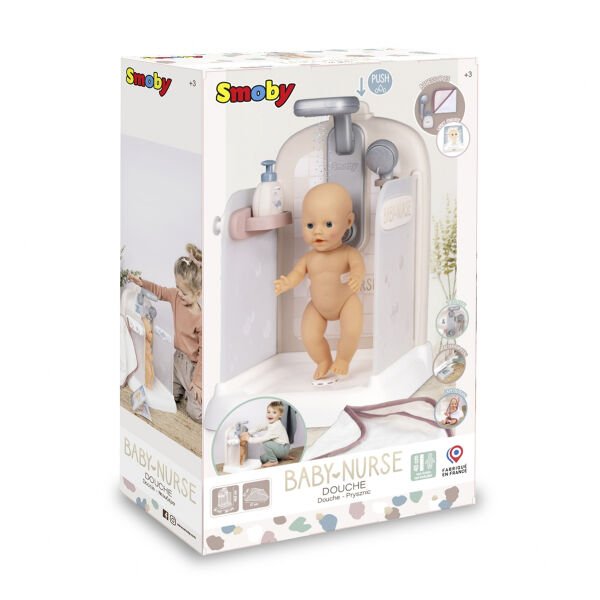 7600220382 Smoby Baby Nurse Bebek Duş Oyun Seti +3 yaş