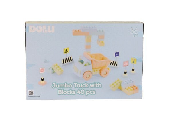 5219 OYUNCAK JUMBO KAMYON VE BLOKLAR 40 PARÇA