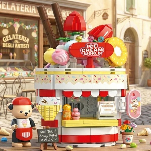 P881202 PANLOS TEDDY DONDURMA SALONU 369 PARÇA BLOCK OYUNCAK