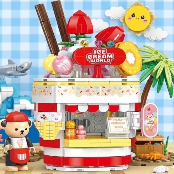 P881202 PANLOS TEDDY DONDURMA SALONU 369 PARÇA BLOCK OYUNCAK