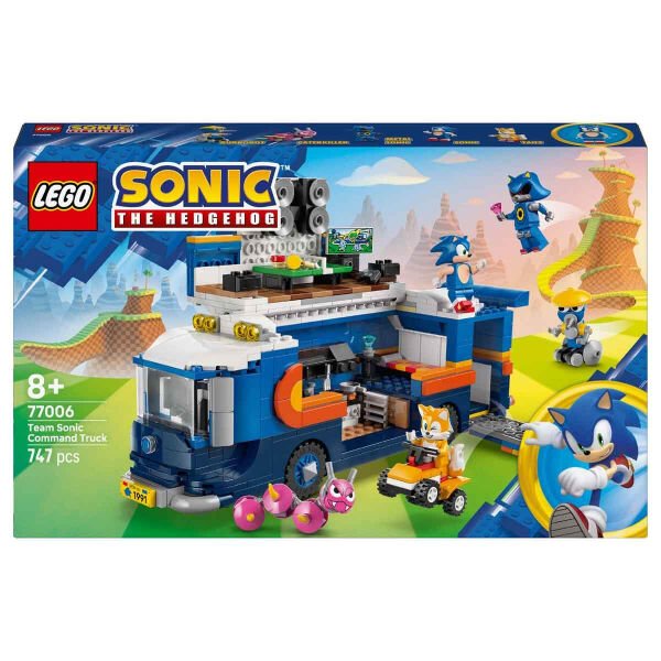 77006 LEGO® Sonic the Hedgehog™ Sonic Takımı Komuta Kamyonu 747 parça +8 yaş