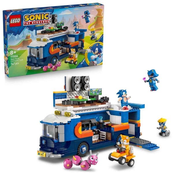 77006 LEGO® Sonic the Hedgehog™ Sonic Takımı Komuta Kamyonu 747 parça +8 yaş