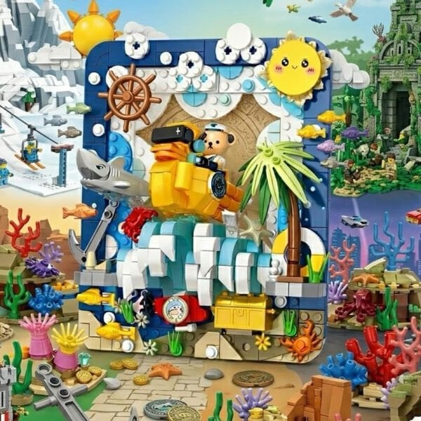 P881503 PANLOS TEDDY AYI RESİM 417 PARÇA BLOCK OYUNCAK