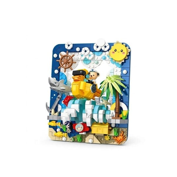 P881503 PANLOS TEDDY AYI RESİM 417 PARÇA BLOCK OYUNCAK