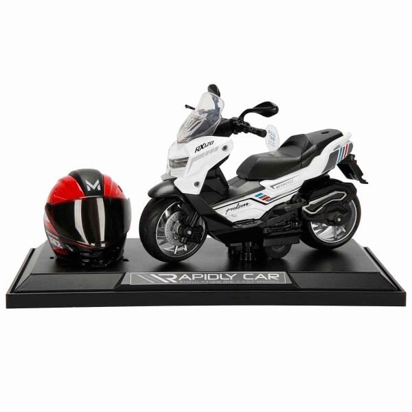 5839 SUN-MYG-MOTOSİKLET 1 12 BMW KASKLI FİGÜR PB.3R SES IŞIK