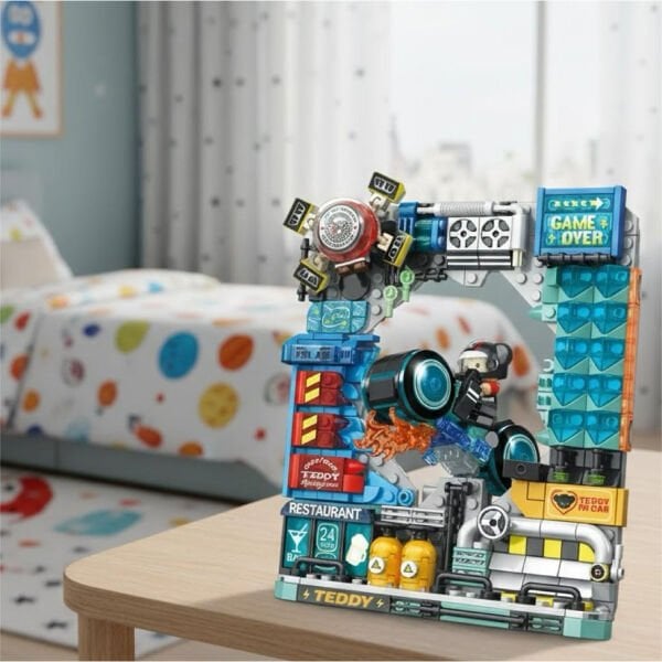 P881505 PANLOS MOTORCU TEDDY 458 PARÇA BLOCK OYUNCAK