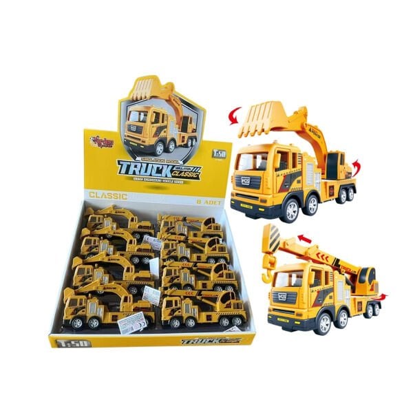 YH-711-54 SÜRTMELİ 1 50 SARI VİNÇ VE EKSKAVATOR