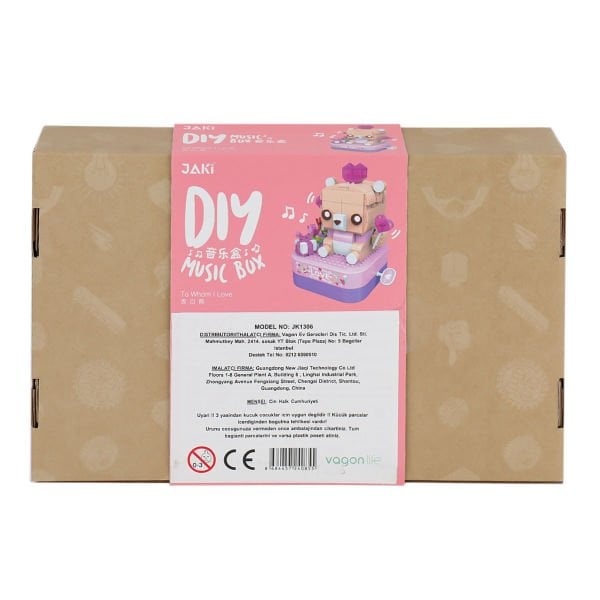 JK1306 Jaki Block - Ayıcıklı Müzik Kutusu 405 Parça Yapım Seti