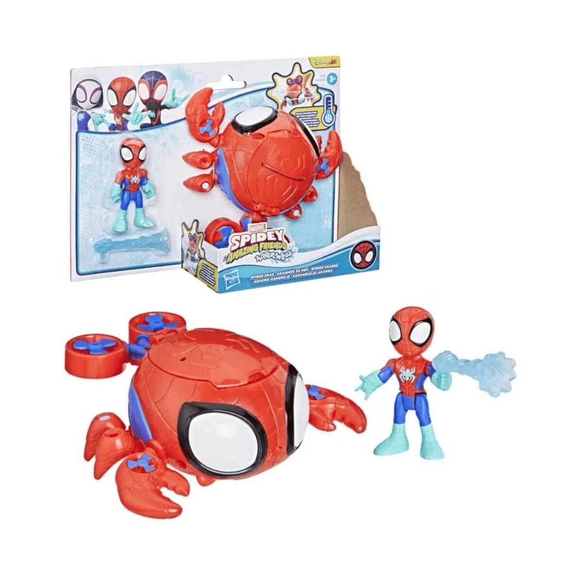 G1464 Spidey Waterwebs - Spider Crab Figür ve Araç Oyun Seti +3 yaş