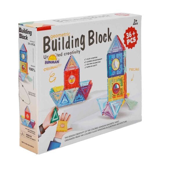 4842 SUN-YFN- GEOMETRİK BLOKLU ŞEKİLLER 36 PRÇ