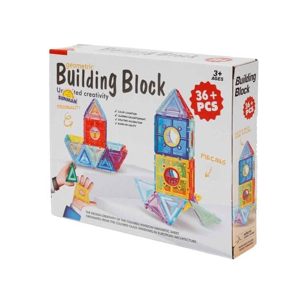 4842 SUN-YFN-MANYETİK GEOMETRİK BLOKLU ŞEKİLLER 36 PRÇ